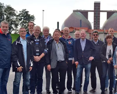 Gruppenbild der Energiegemeinschaft Mega